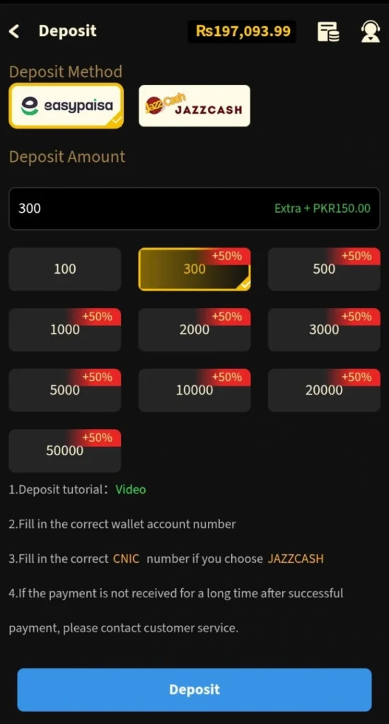 tojaybet money deposit